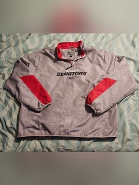 Ottawa Senators Reebok Pullover Windbreaker Jacket Men's Size Large